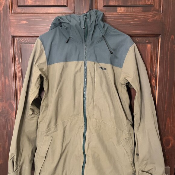 TREW Women's Astoria two-tone Shell Jacket Green - Picture 2 of 3